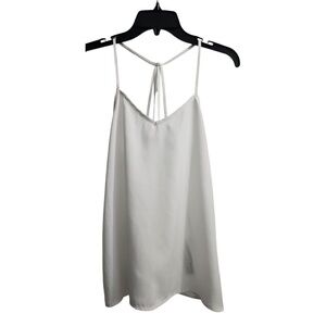 Abercrombie & Fitch White Strappy Camisole Top Sleeveless Summer‎ Casual